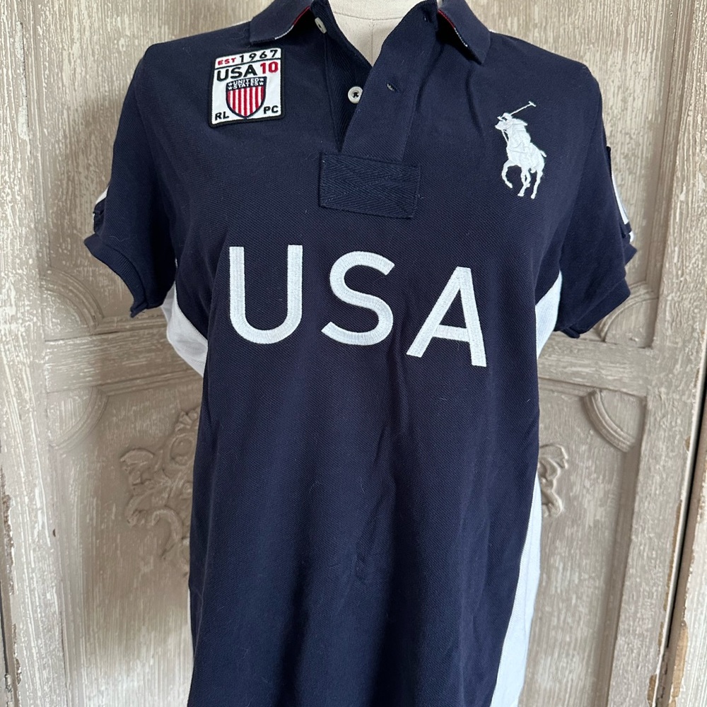 Ralph Lauren Sport Navy Polo with Embroidered Logo